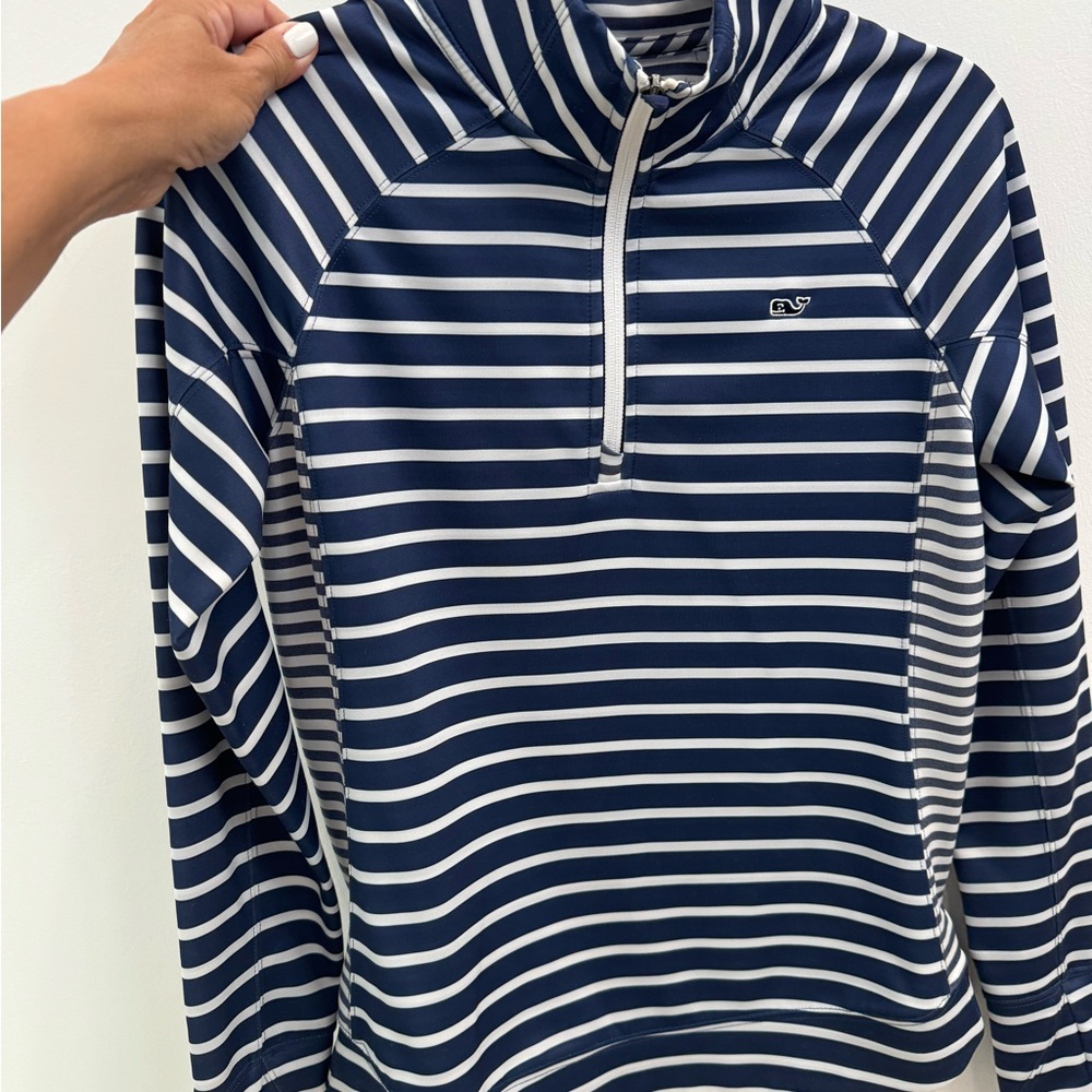 Vineyard Vines Navy Striped Pullover